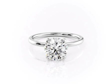 The Nelly Set With A 4 Carat Round Moissanite Sale