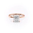 The Nelly Set With A 3.5 Carat Princess Moissanite Hot on Sale