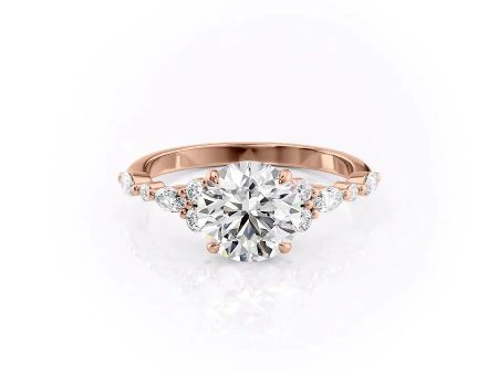 The Kristen Set With A 4 Carat Round Moissanite Online