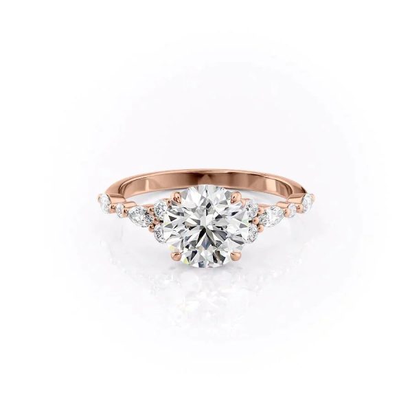 The Kristen Set With A 4 Carat Round Moissanite Online