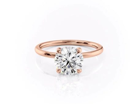 The Nelly Set With A 3 Carat Round Moissanite Cheap