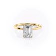 The Nelly Set With A 2 Carat Emerald Moissanite Hot on Sale