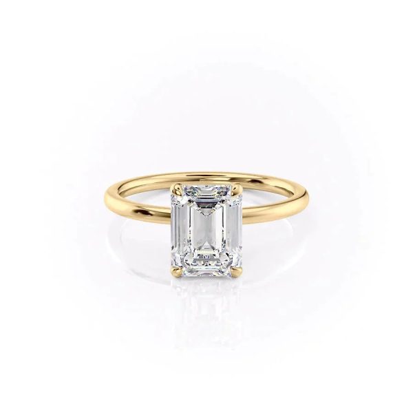 The Nelly Set With A 1 Carat Emerald Moissanite Fashion