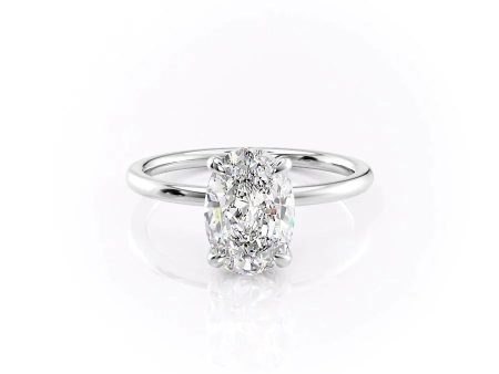 The Nelly Set With A 5 Carat Oval Moissanite For Cheap