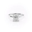 The Nelly Set With A 4 Carat Princess Moissanite For Cheap