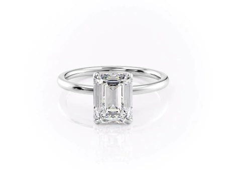 The Nelly Set With A 1.5 Carat Emerald Moissanite Online now