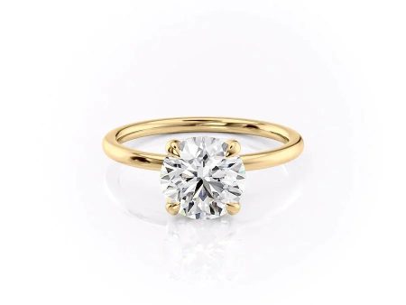 The Nelly Set With A 3.5 Carat Round Moissanite For Discount