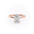 The Nelly Set With A 1.5 Carat Oval Moissanite on Sale